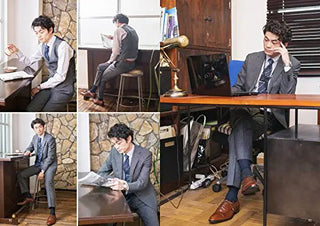 루즈 포즈 카탈로그 2 (소녀, 고등학생 남학생, 수트 차림의 남성)